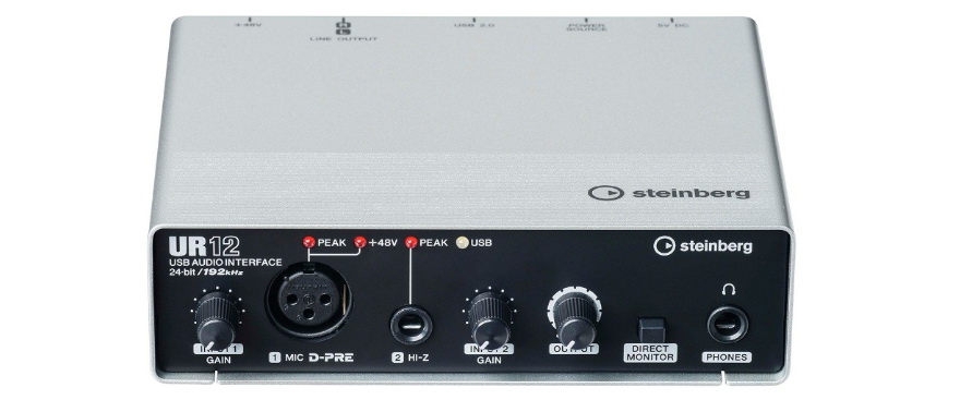 兼容iPad/Mac/PC，实现高品质录音的Steinberg USB音频接口UR12发布